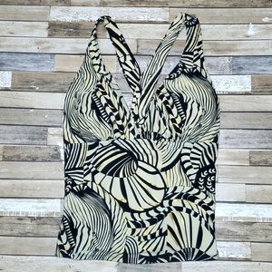 Black, Tan & Gold Tankini